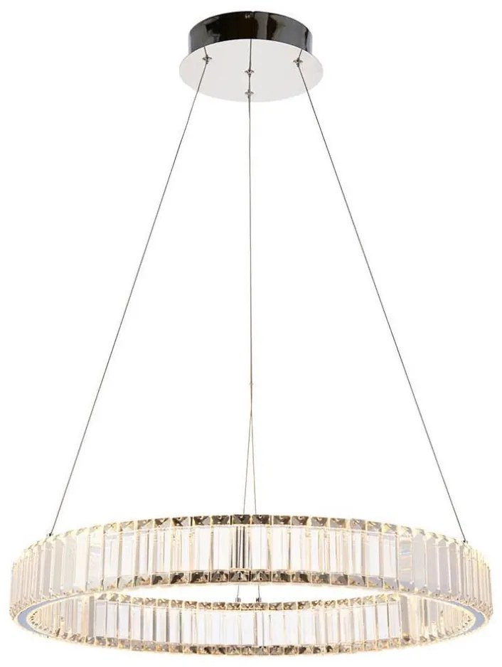 Endon 102255 - Lustră LAGUNA cu LED, dimerizabilă, suspendată pe cablu, LED/36W/230V, crom lucios