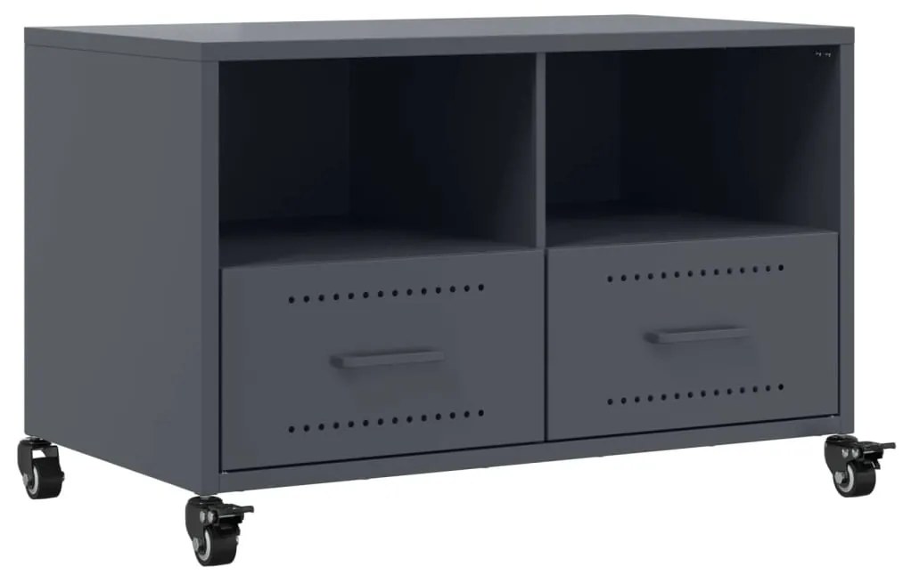 846700 vidaXL Dulap TV, antracit, 68x39x43,5 cm, oțel