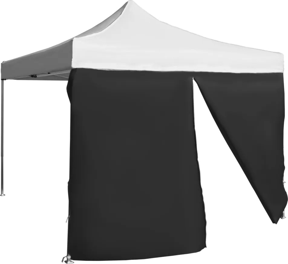 Perete lateral  4,5m cu ușă - hexagonal, Negru