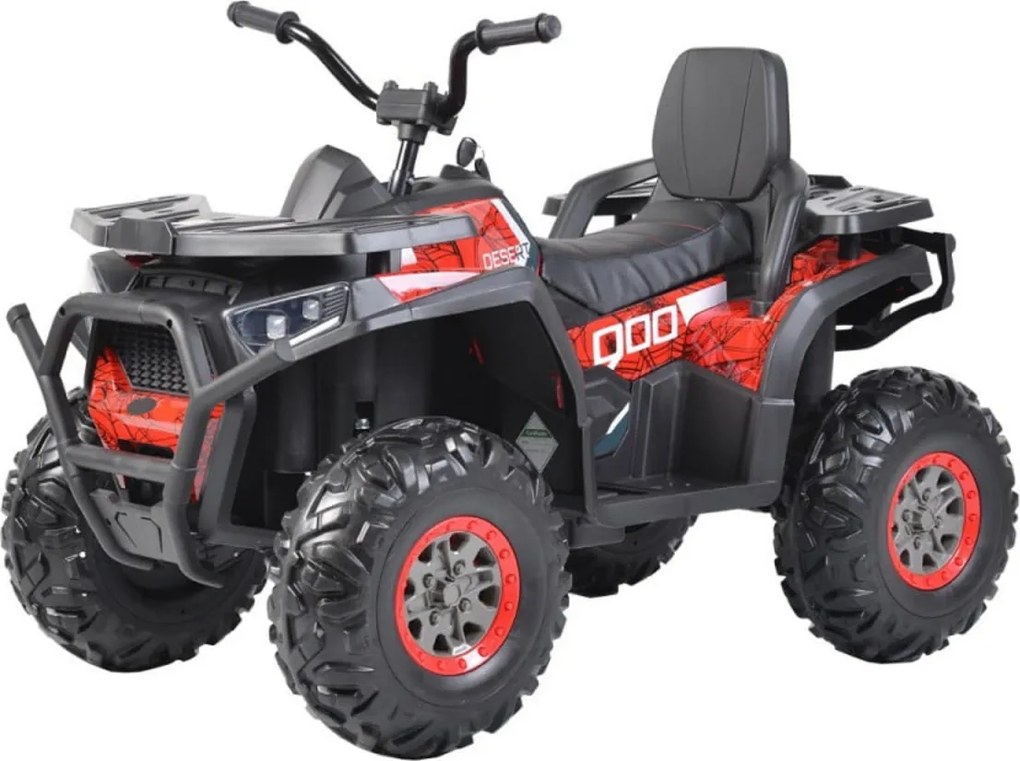 ATV Electric cu acumulator pentru copii NOVOKIDS™ Desert Rider , Cu faruri luminoase, Roti din Cauciuc EVA, 3-12 ani , max 50 kg , 2 Baterii de 12V,