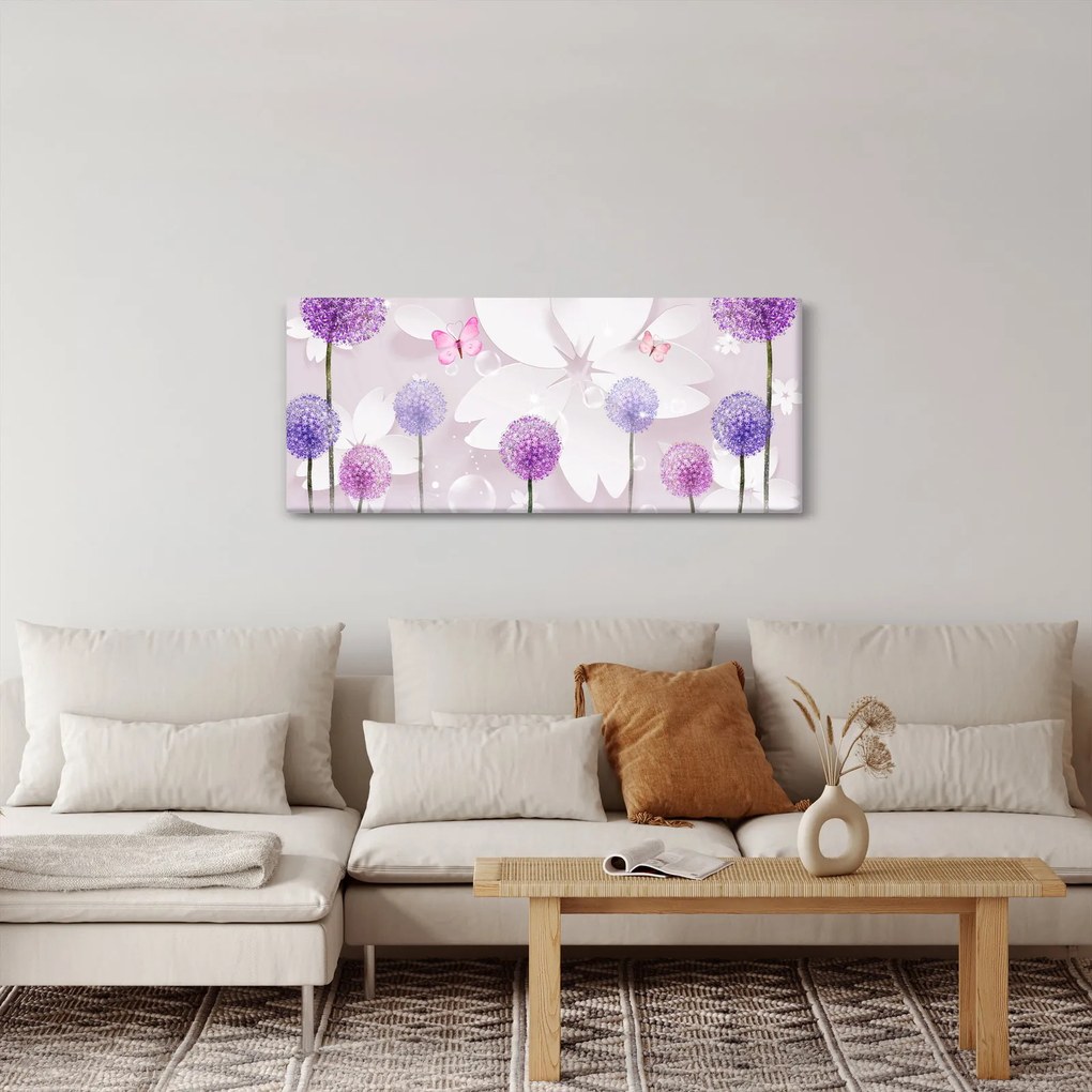 Tablou - Pe râul florilor (120x50 cm)