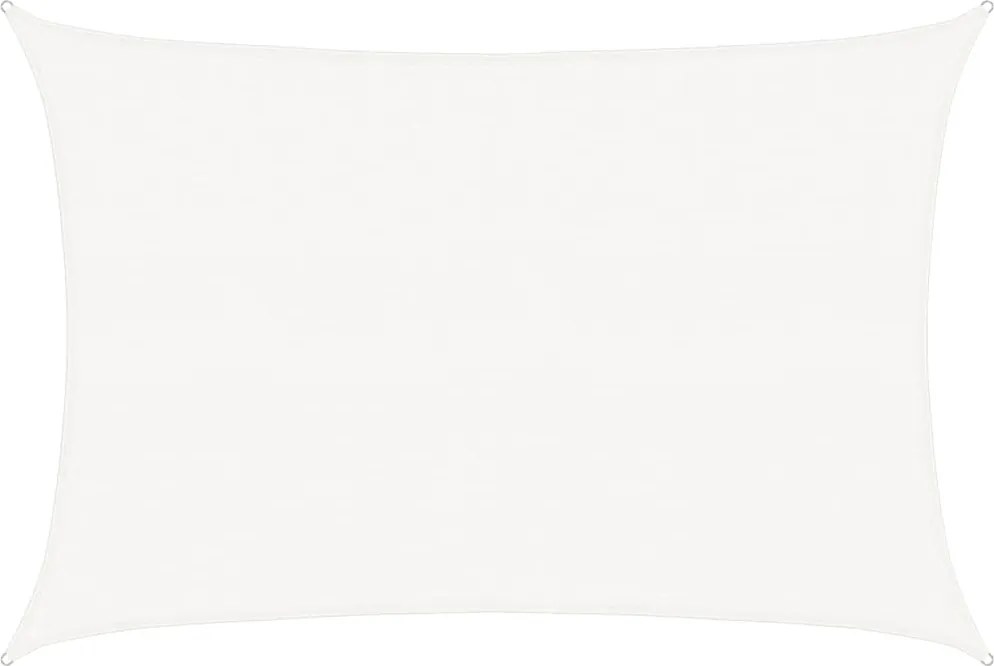 vidaXL Pânză parasolar, alb, 3,5 x 4,5 m, HDPE, 160 g/m²
