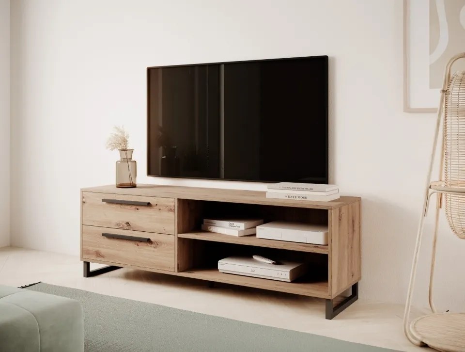 Comodă TV, 176x40x28 cm, Aridea, ADRK Furniture (Culoare: Sonoma)
