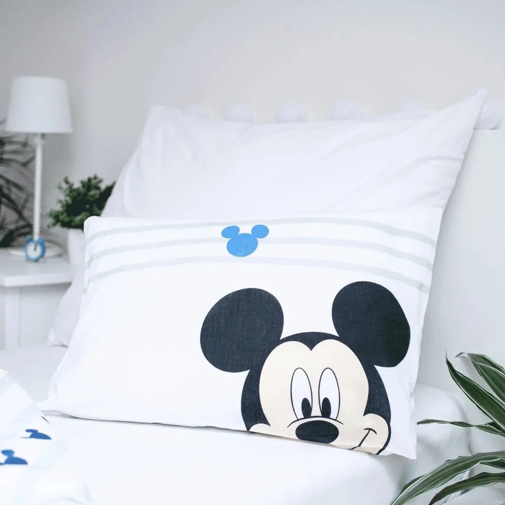 Lenjerie de pat pentru copii din bumbac pentru pătuț 100x135 cm Mickey – Jerry Fabrics