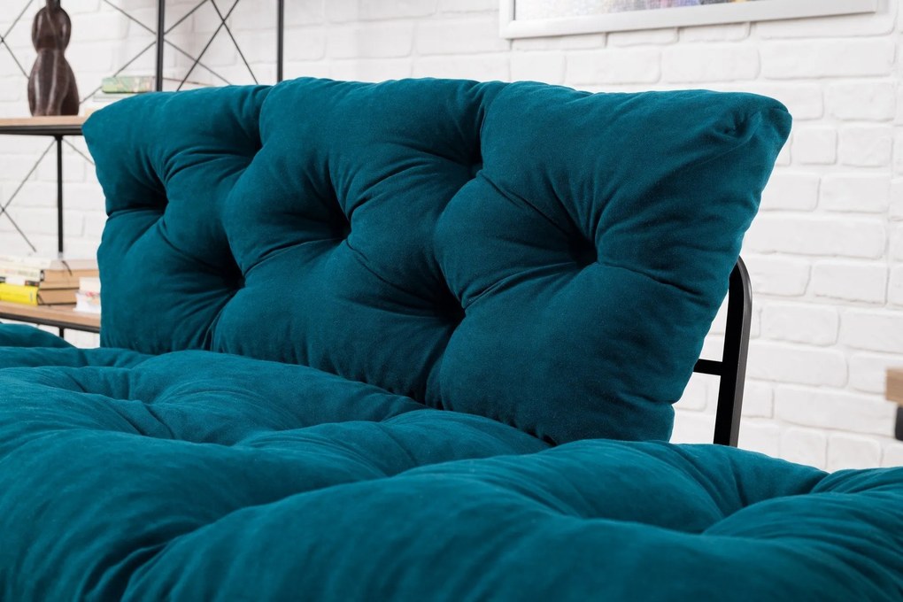 Canapea extensibila cu 2 Locuri Mocca, 155 x 85 x 73 cm