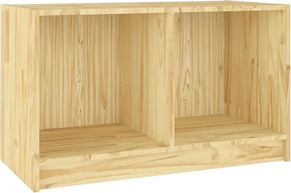 vidaXL Comodă TV, 70x33x42 cm, lemn masiv de pin