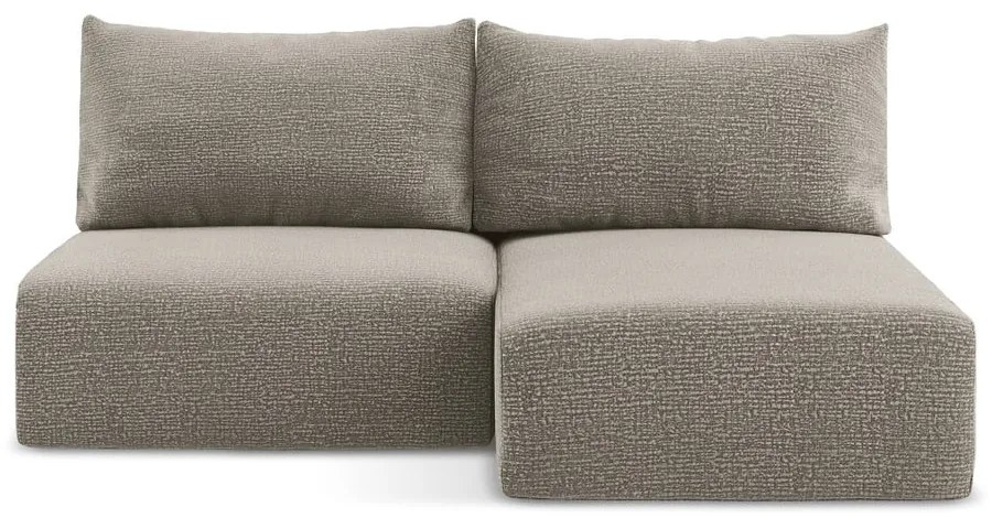 Colțar bej extensibil/cu spațiu de depozitare (cu colț pe partea dreaptă) Kalena – Makamii