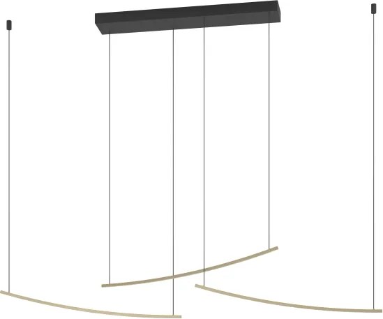 Eglo 902167 - Lampă suspendată LED dimmabilă pe cablu VILLEGGI LED/22W/230V 2700/4000/6500K, auriu