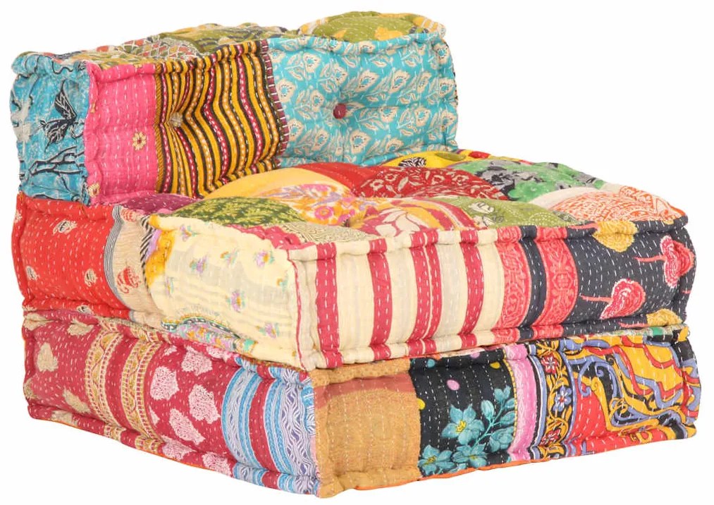 vidaXL Fotoliu puf modular, model petice, material textil