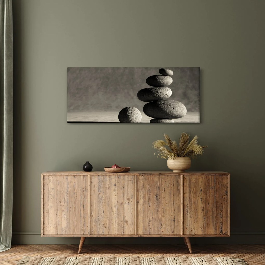 Tablou - Pietre gri (120x50 cm)