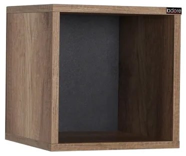 Raft de perete 33x33 cm maro