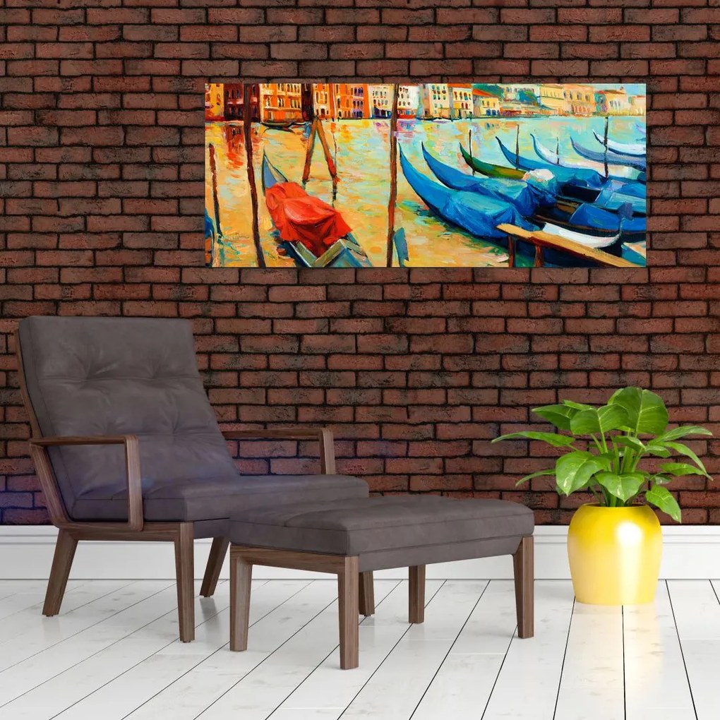 Tablou - Port în Veneția (120x50 cm)