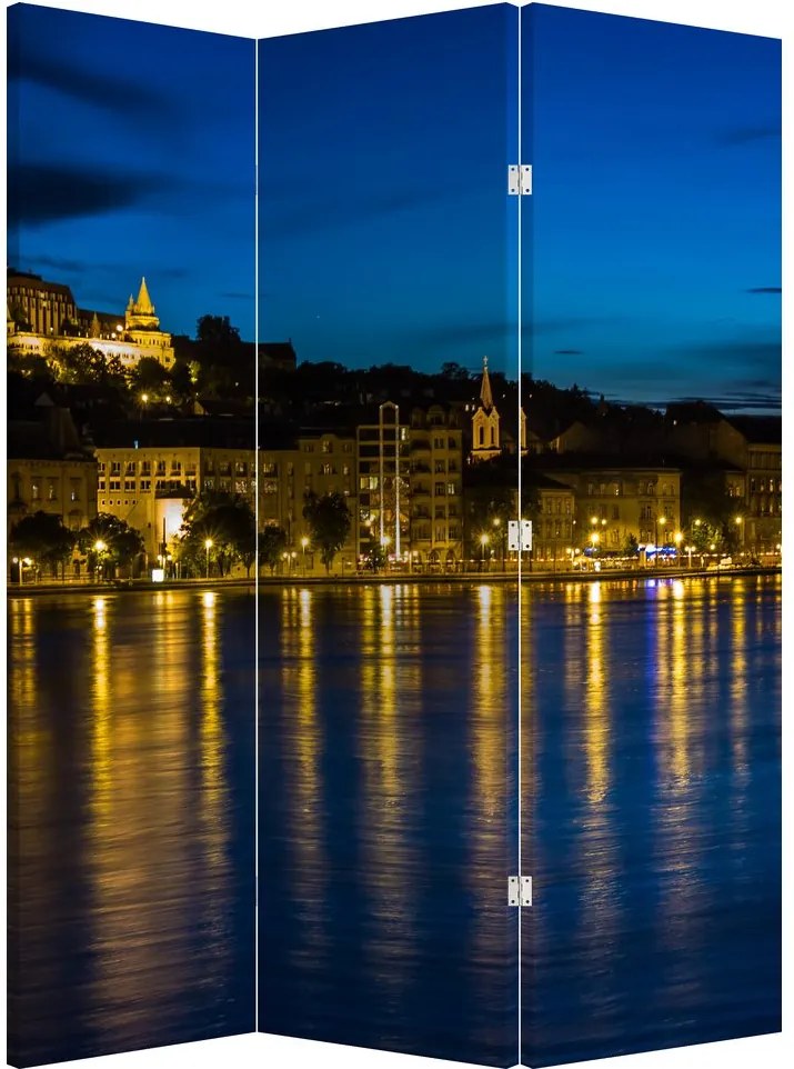 Paravan - Orașul nocturn (126x170 cm)