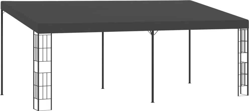 vidaXL Pavilion de perete, antracit, 3 x 6 m, material textil