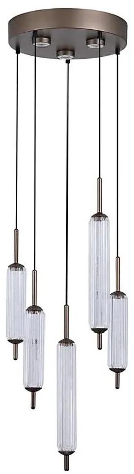 Searchlight 76210-5CL - Lustră LED dimabilă suspendată pe cablu CATTAIL LED/24W/230V