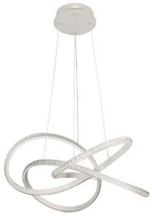 Lustră LED dimabilă, suspendată pe cablu, 95W, 230V, 3000-6500K, Ø57 cm + telecomandă