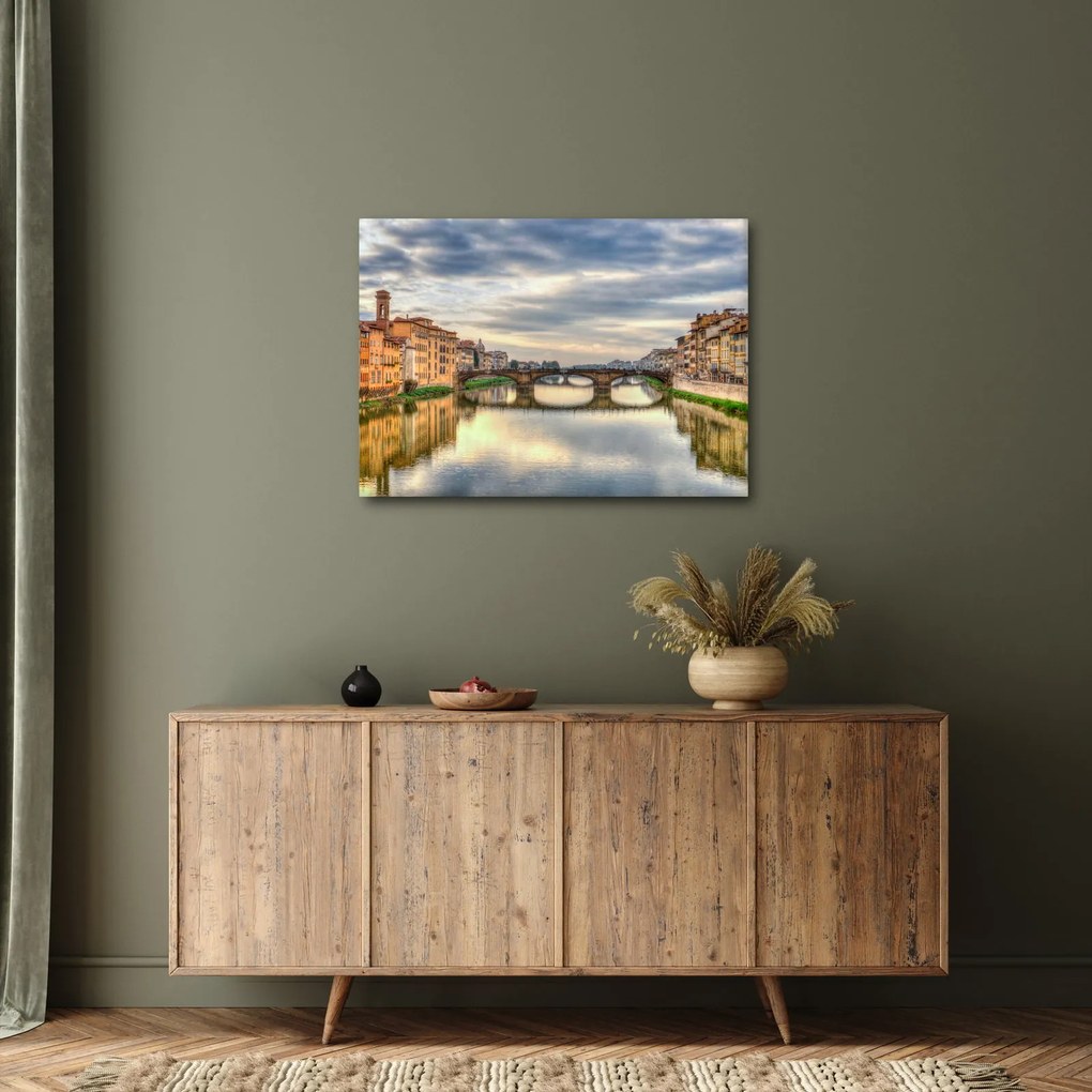 Tablou - Pod peste râu (70x50 cm)