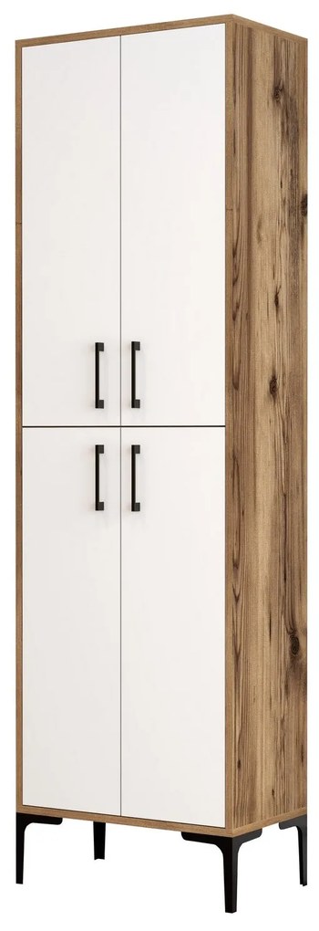 Comodă pentru pantofi Berlin A - Walnut, White