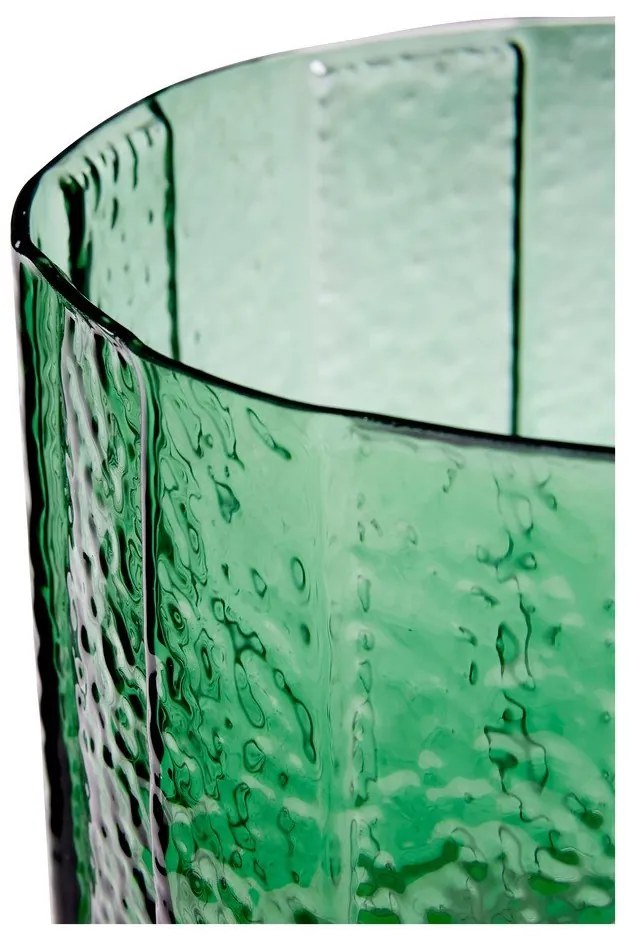 Vază handmade din sticlă Emerald – Hübsch