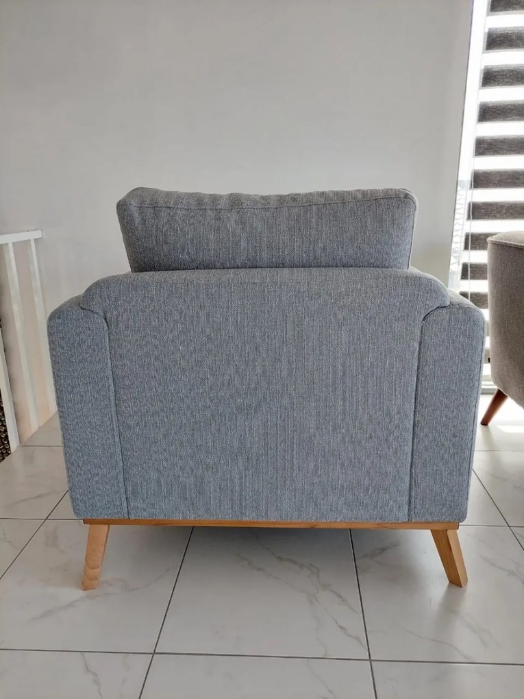 Fotoliu MILTON 1 SEATER LIGHT GREY