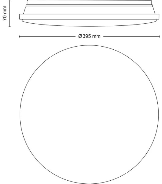 Plafonieră LED dimabilă WINCEL LED/24W/230V 2700-6500K Philips + telecomandă