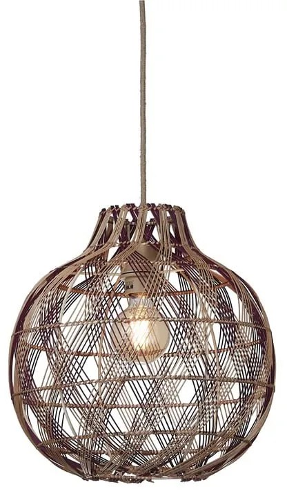 Lustra/Pendul Eco, Bambus, Mendoza natural/maro, S