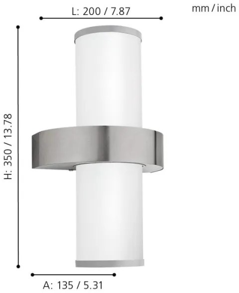 EGLO 86541 - Corp de iluminat perete exterior BEVERLY 2xE27/60W