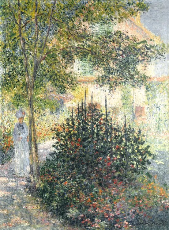 Reproducere Camille Monet in the Garden at Argenteuil (1847–1879), Claude Monet