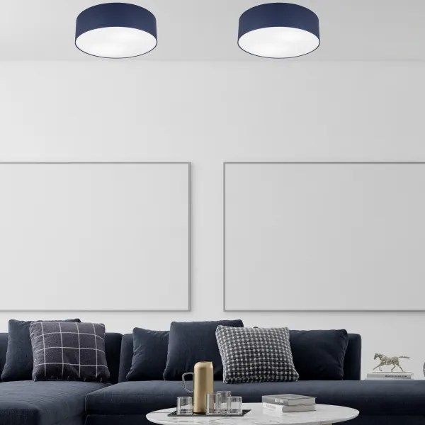 Plafonieră SIRJA PASTEL, 2xE27/15W/230V, Ø 45 cm, albastru închis