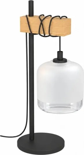 BRILAGI - Lampă de masă NUBILA 1xE27/40W/230V maro/negru/alb
