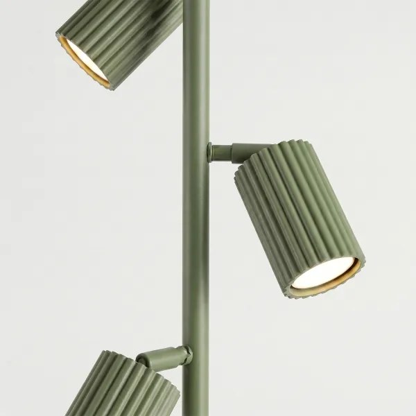 Sollux SL.2026 - Lampadar KARBON 3xGU10/10W/230V verde