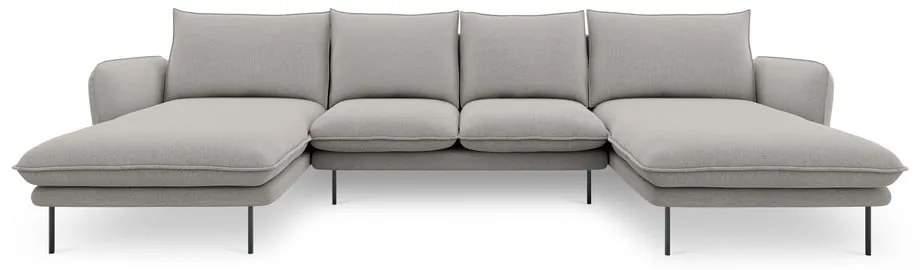 Canapea în formă de "U" Cosmopolitan Design Vienna, gri deschis