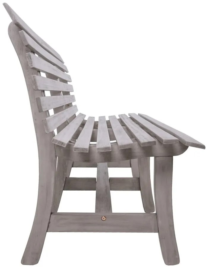 Bancă de grădină gri din lemn masiv Mandalay – Garden Pleasure