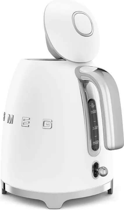 Cana electrica SMEG KLF03WHMEU, 2400 W, 1,7 l, Baza rotativa la 360°, Finisaj mat, Alb