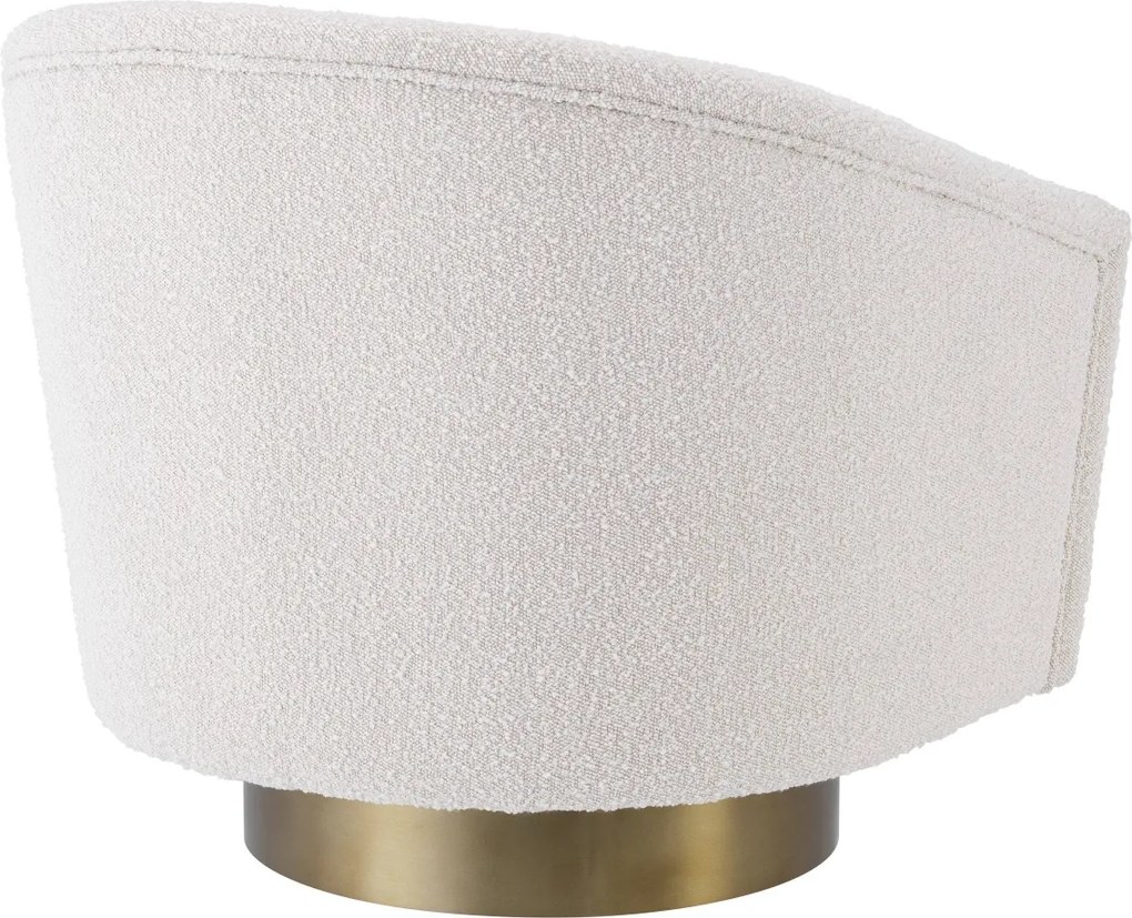 Fotoliu rotativ design lux Catene auriu finisaj mat/ crem 113943 HZ