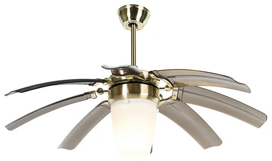 Ventilator de tavan de design din alamă cu telecomandă - Wings 42