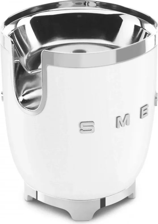 Storcător electric de citrice Smeg CJF11WHMEU, 70 W, sistem anti-picurare, bază antiderapantă, alb mat