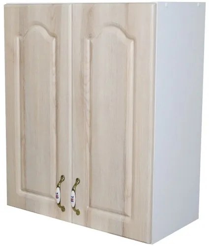 Corp superior 60 cu 2 usi cu scurgator de vase Zebra MDF sonoma mustata