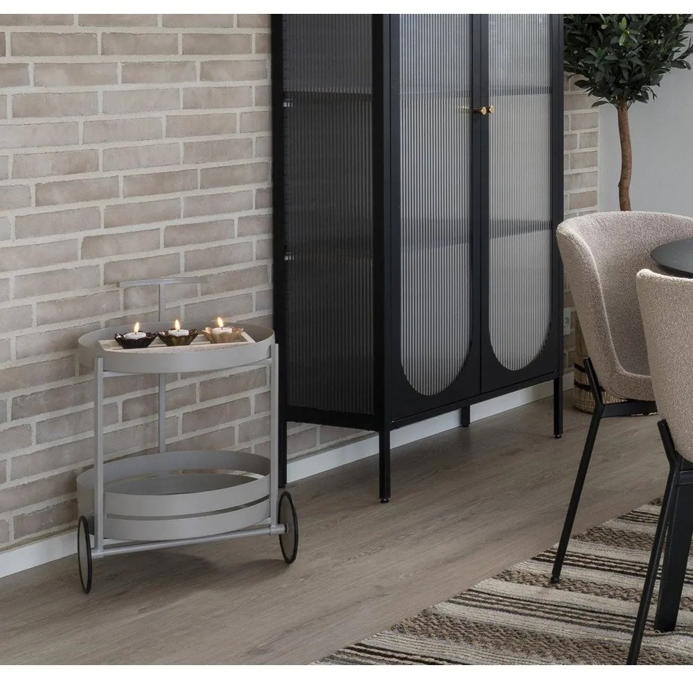 Măsuță de servire cu roți din metal 40x49,5 cm Beja – House Nordic