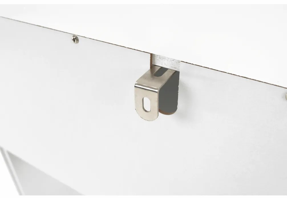 Pantofar, 3 compartimente, alb, mdf alb