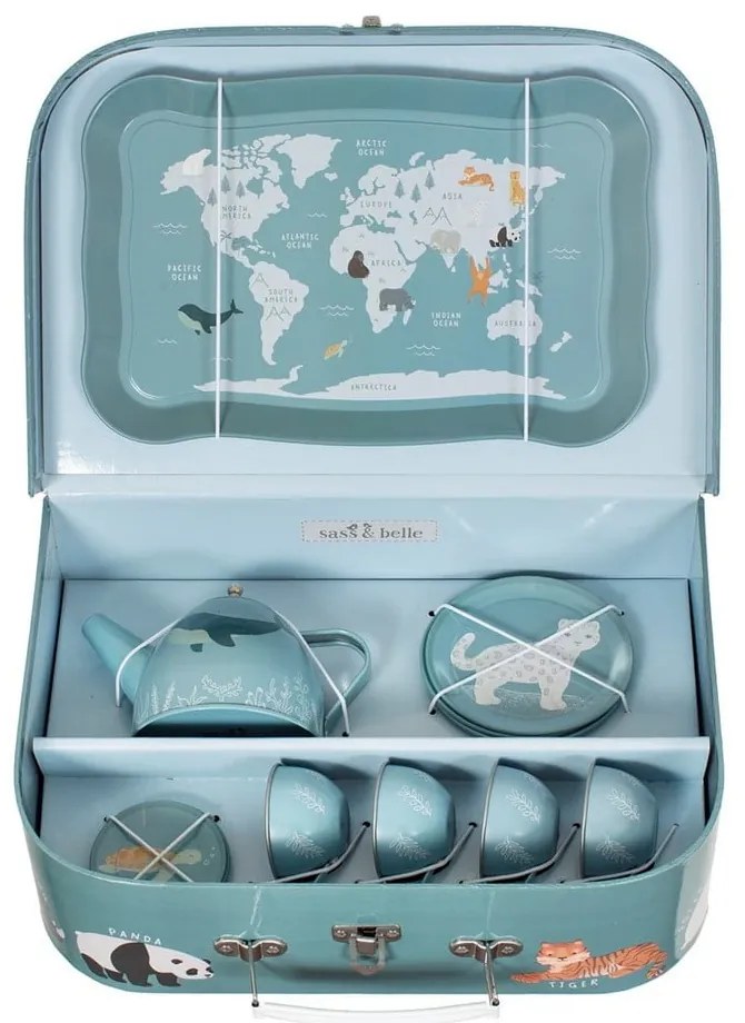 Veselă de jucărie pentru copii Endangered Animals – Sass &amp; Belle