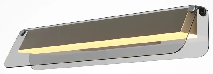 Aplica de perete LED design minimalist Flat, fumuriu