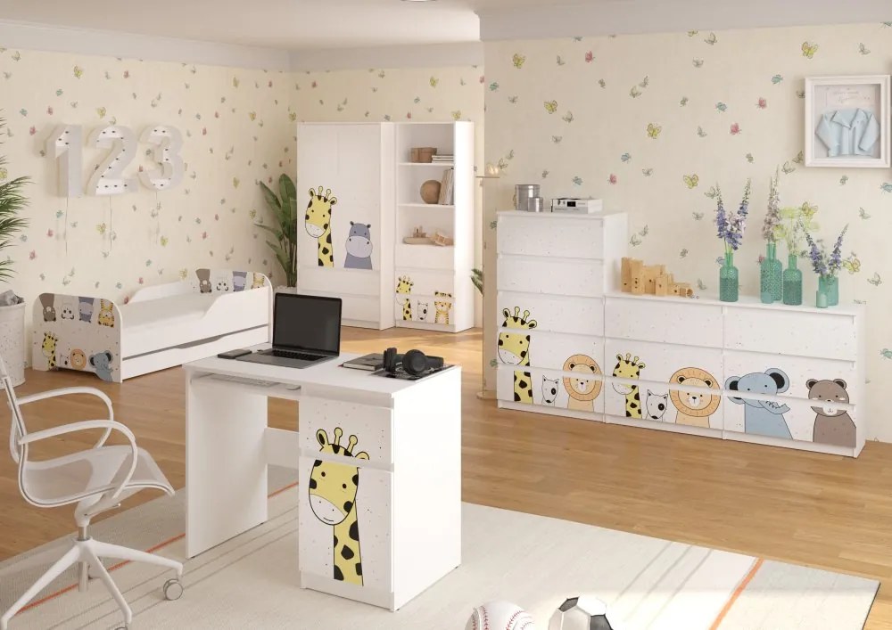 Pat uluitor pentru copii ZOO 140 x 70 cm