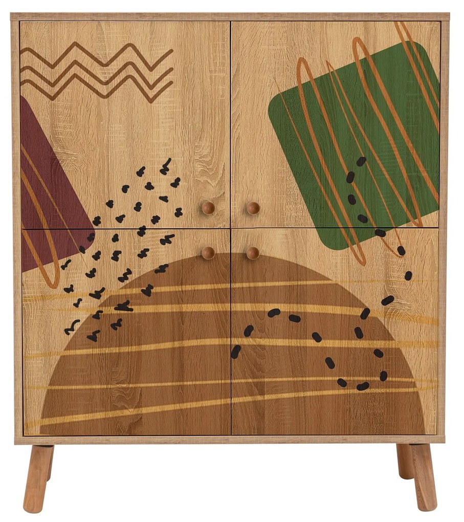 Mobilier pentru hol Maluxe 986 (Stejar sonoma + Piatră). 1089080
