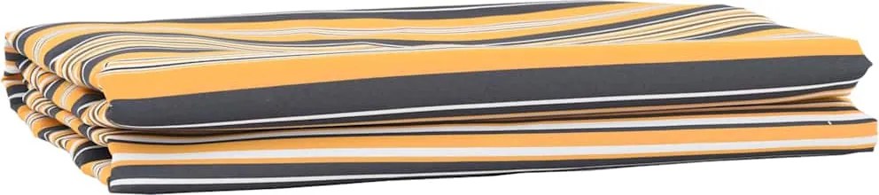 vidaXL Înlocuire de copertină Galben și gri 1000 x 160 cm