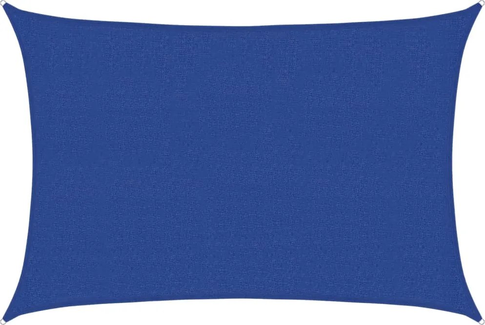 vidaXL Pânză parasolar, albastru, 2,5x4 m, HDPE, 160 g/m²