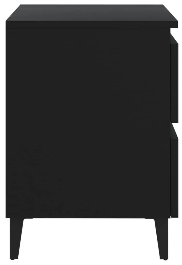 Noptiera, negru, 40x35x50 cm, PAL 1, Negru