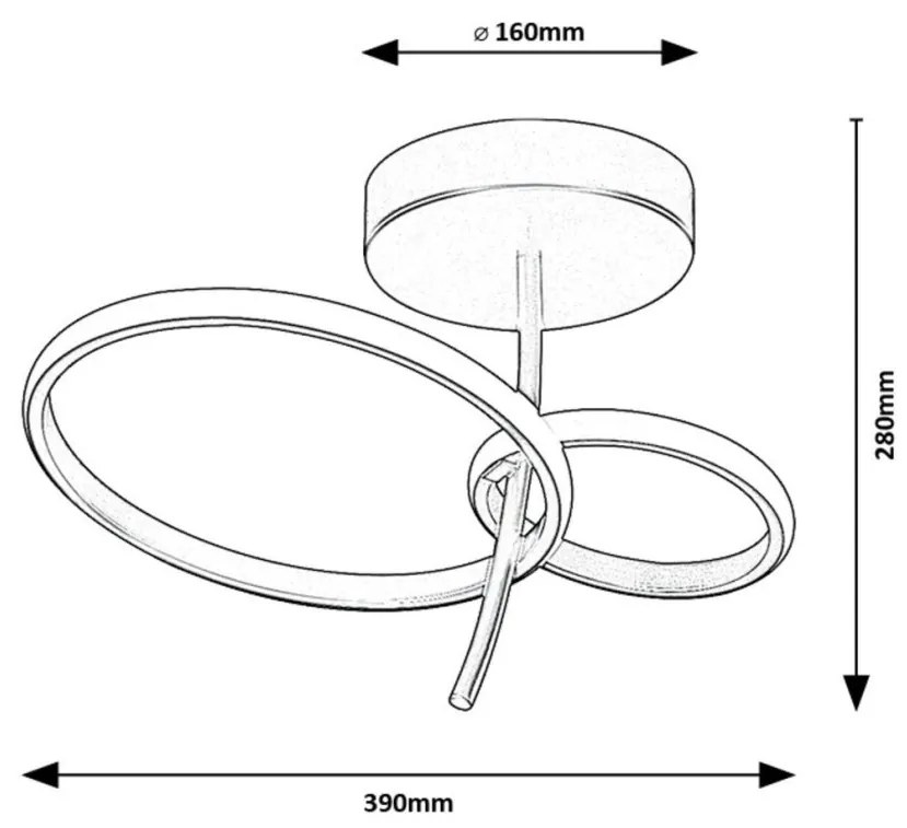 Lustra LED suspendata design modern Emilion