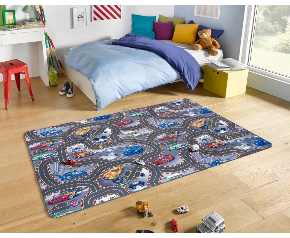 Covor pentru copii Hanse Home Play Race Track, 160x240 cm