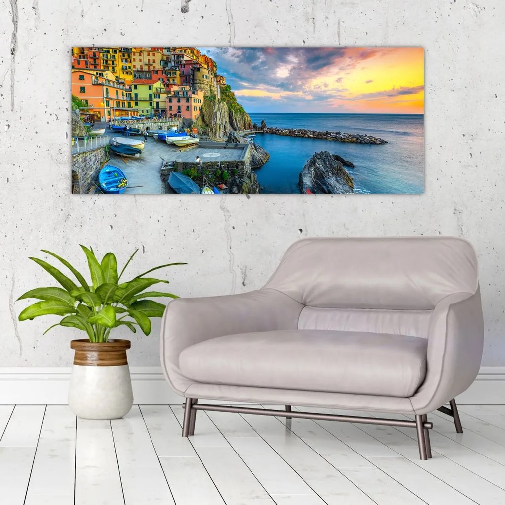 Tablou - Satul mediteranean (120x50 cm)